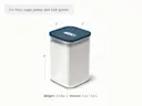 Large Glass Airtight Container - Navy - Detail