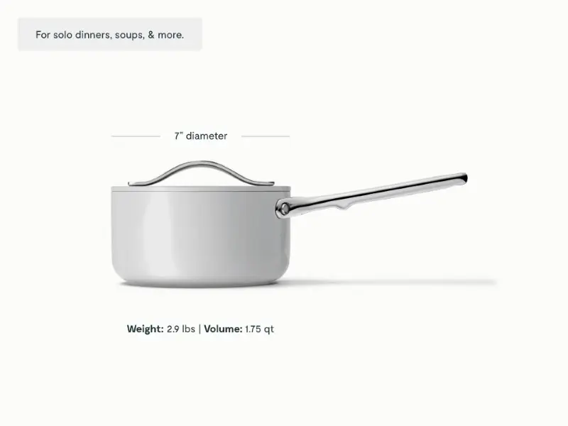 Mini Sauce Pan - Gray - Detail