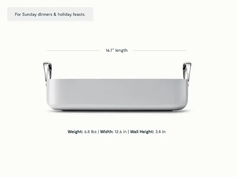 Roasting Pan - Gray - Detail