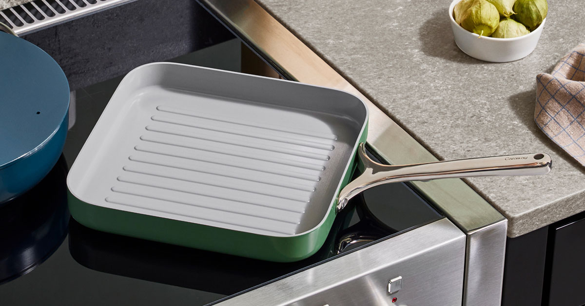 Ceramic Grill Pan | Grill Pan for Stove | Non Stick Grill Pan