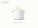 Ceramic Petite Cooker - White - Detail