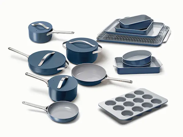Ceramic Deluxe Cook & Bake Set - Navy - Hero