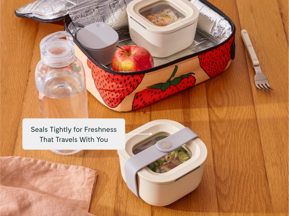 Mini Square Container - Cream - Travel Lifestyle