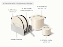 Ceramic Cookware+ Set - Cream - Detail