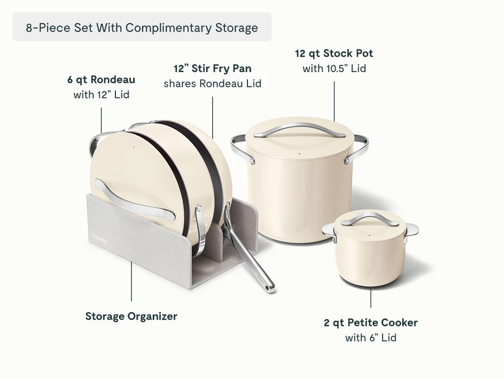 Ceramic Cookware+ Set - Cream - Detail