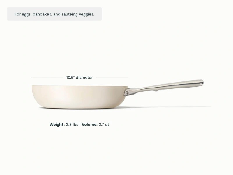 Fry Pan - Cream - Detail