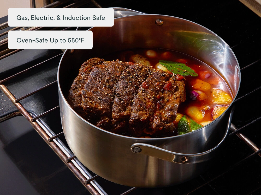 Dutch Oven - Stainless Steel - Oven Safe Lifestyle