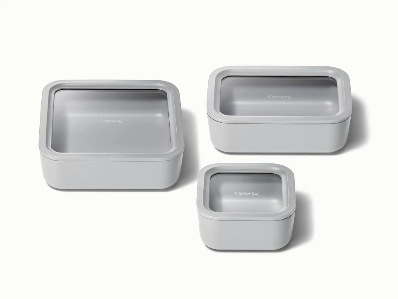 Food Storage Container Trio - Gray - Hero