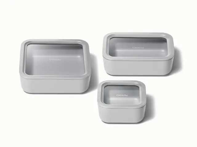 Food Storage Container Trio - Gray - Hero