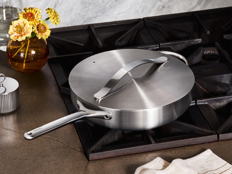 Saute Pan - Stainless Steel - Lifestyle on Stovetop