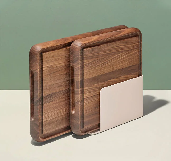 Prep & Serve Butcher Block Set - Walnut - Navigation - Desktop