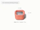 Mini Square Container - Perracotta - Detail