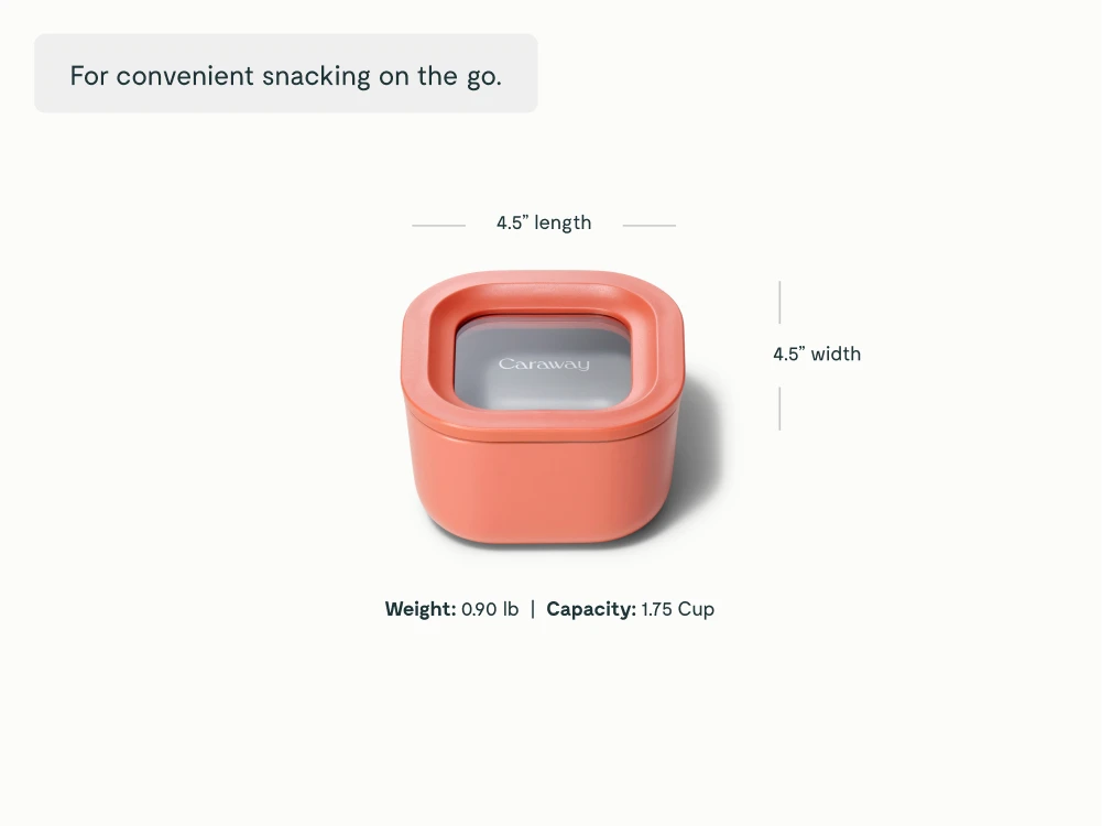 Mini Square Container - Perracotta - Detail