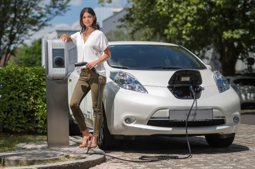 KEBA KeContact c series charging Nissan Leaf