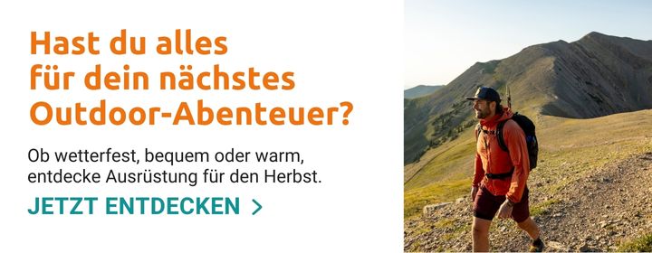 Seasonal category banner for hiking