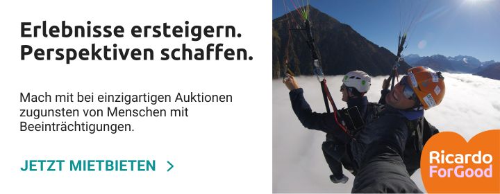 Mach mit bei einzigartigen Auktionen zugunsten von Menschen mit Beeinträchtigungen.