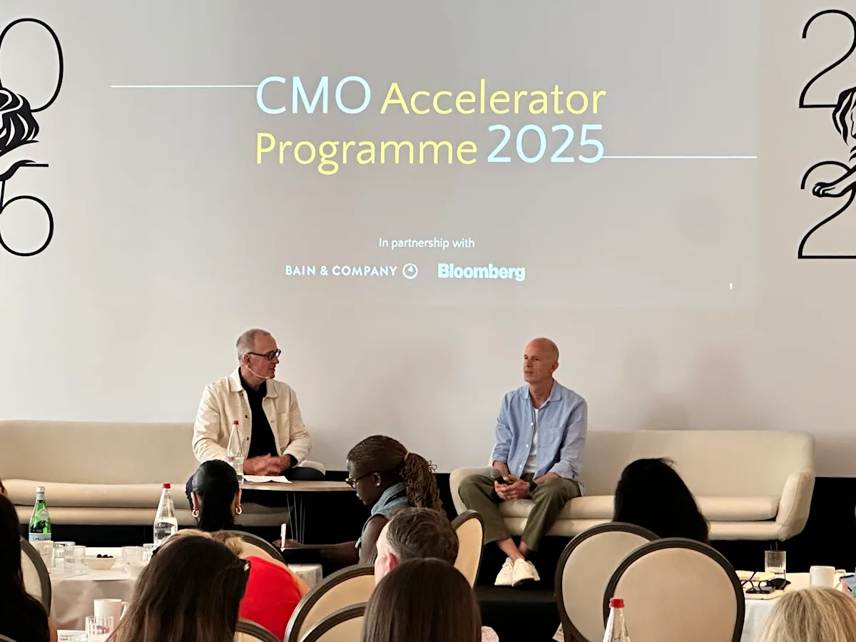 Tor Myhren and Jim Stengle at the CMO Accelerator, Cannes Lionse