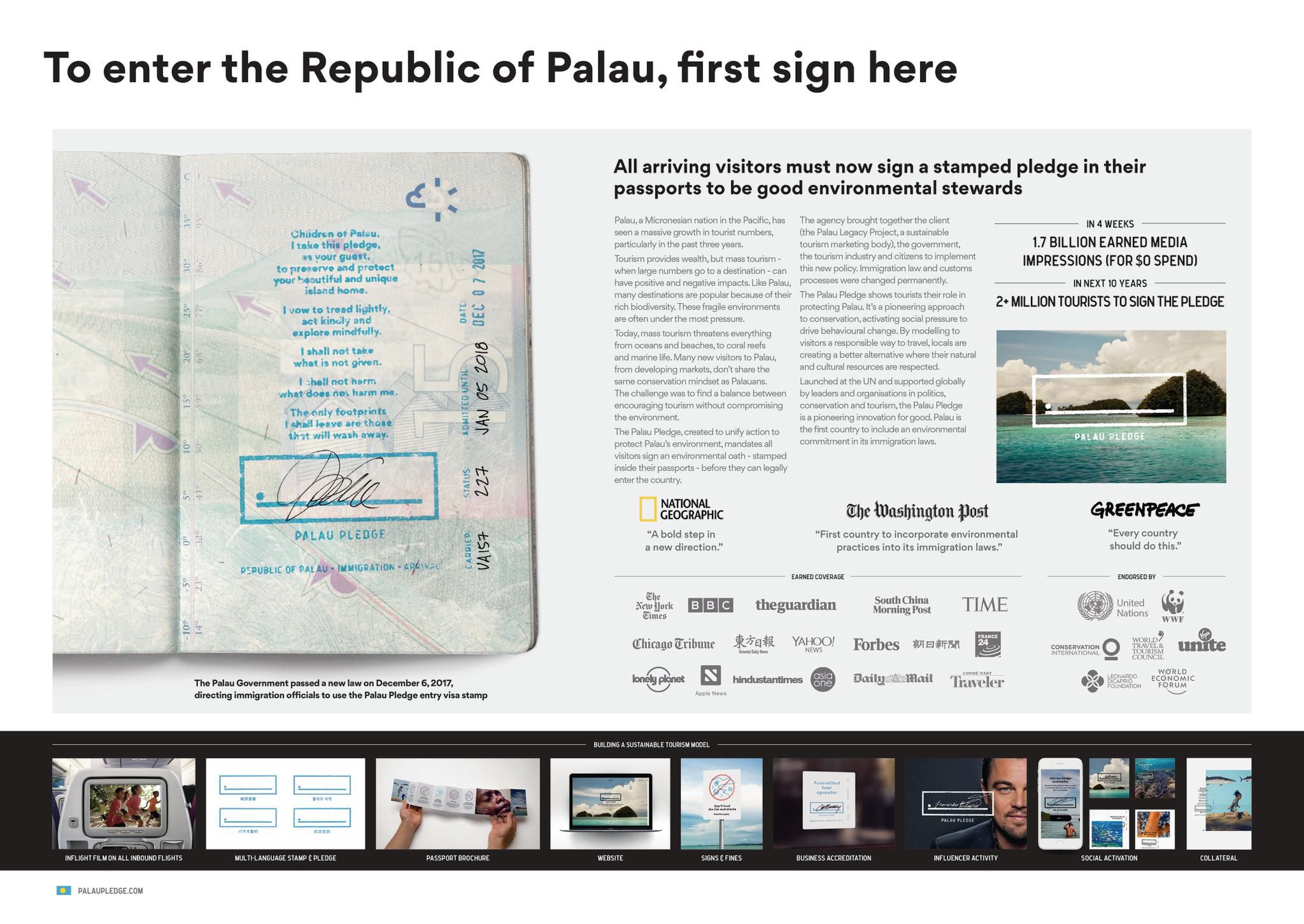 PALAU LEGACY PROJECT Palau Pledge HOSTHAVAS Cannes Lions 2018 Presentation Image from The Work 4