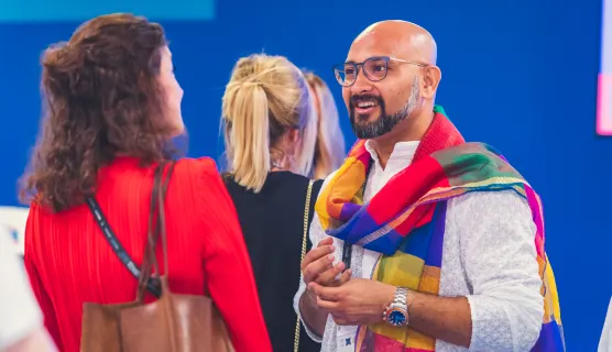 People networking at Cannes Lions.