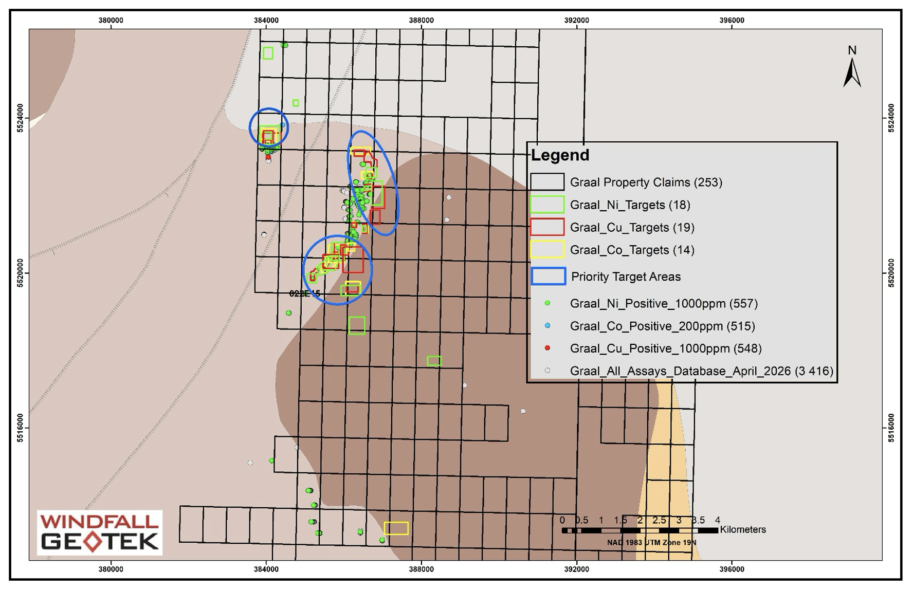 Windfall Geotek Delivers Final AI-Driven Nickel, Copper and Cobalt Targets on the Graal Project in Quebec