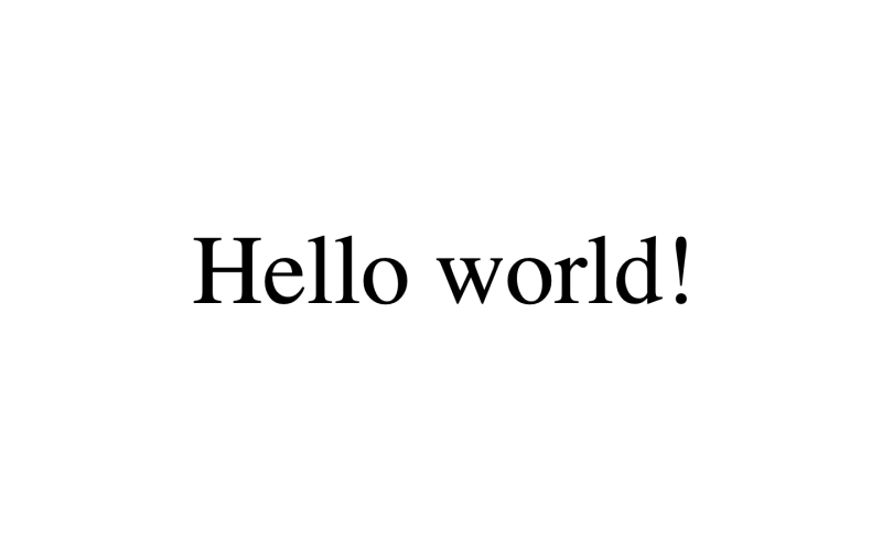 A Simple Hello World Site