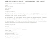 Bank Guarantee Release Letter Gambaran