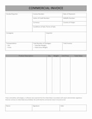 Commercial Invoice Excel Invoice Template Ideas My XXX Hot Girl