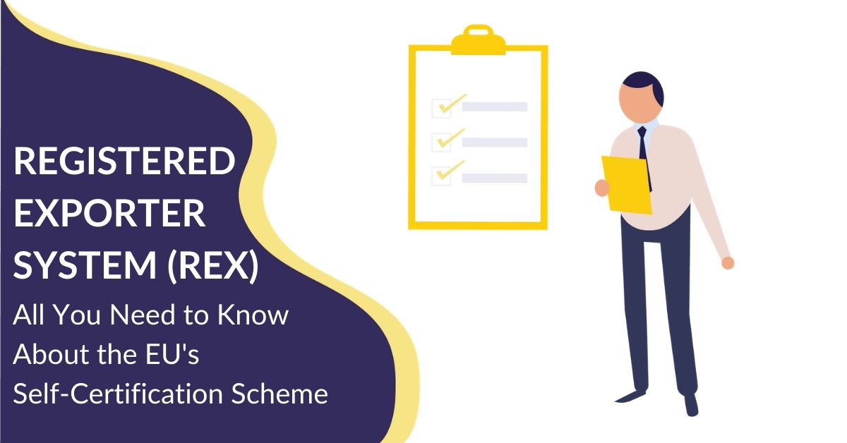 REX Certificate Registered Exporter System for Export Industry Drip