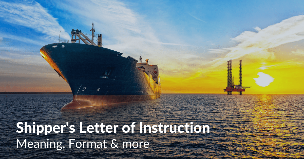 shipper s letter of instructions template