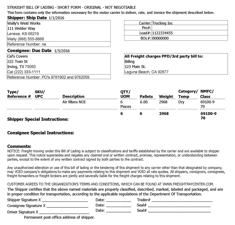 Bill Of Lading Bol In Shipping Explained With Examples 8728