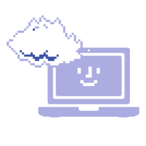 Dator med moln