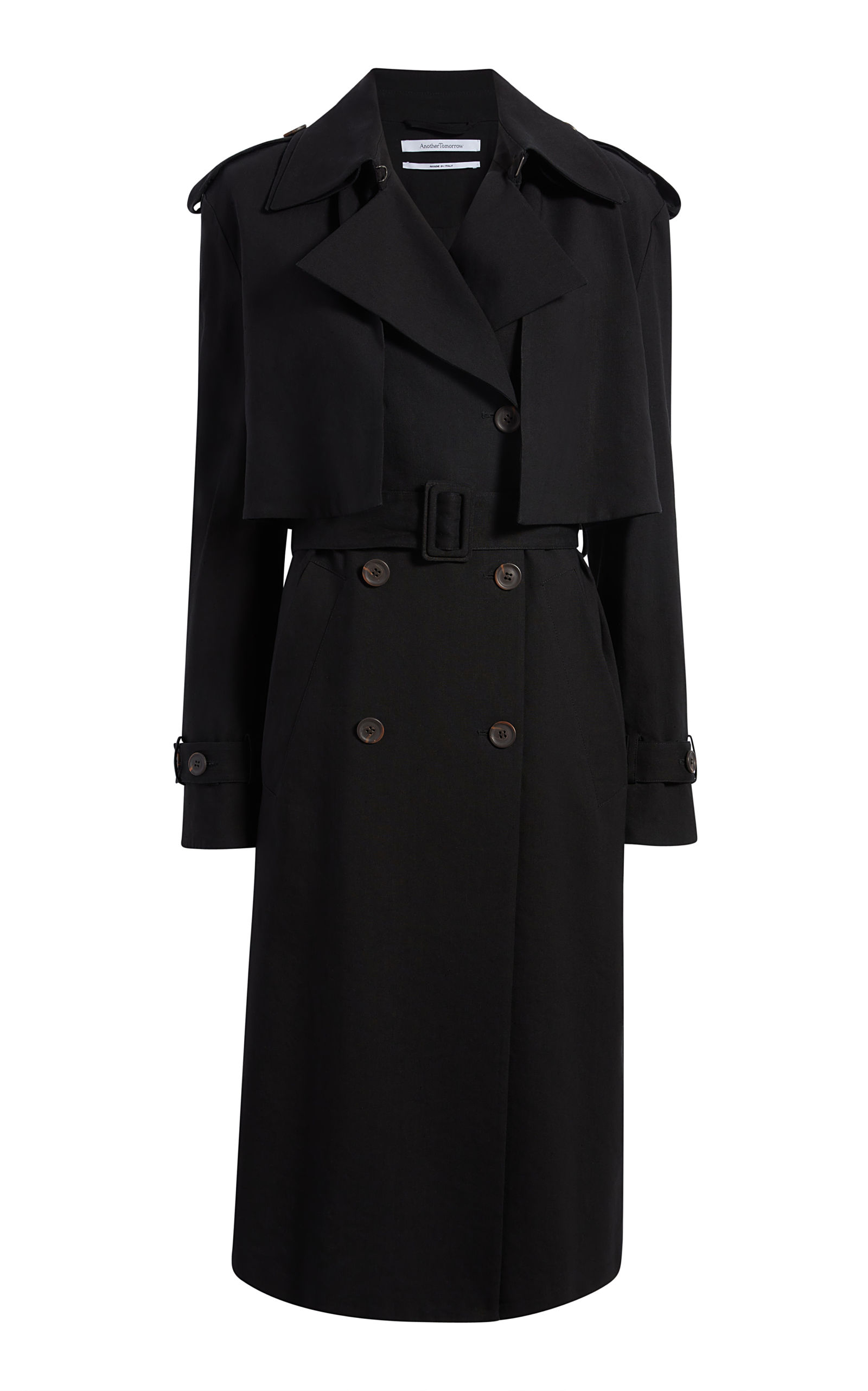 CONVERTIBLE TRENCH BLACK A123OW008-CA-BLK1