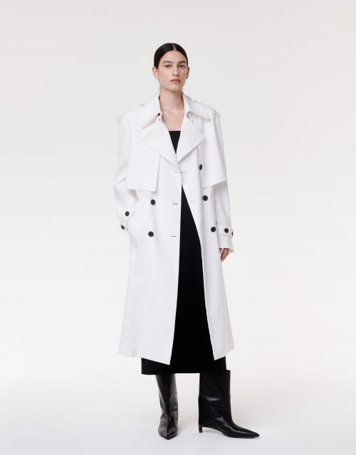 CONVERTIBLE TRENCH OFF WHITE A123OW008-CA-OFW1