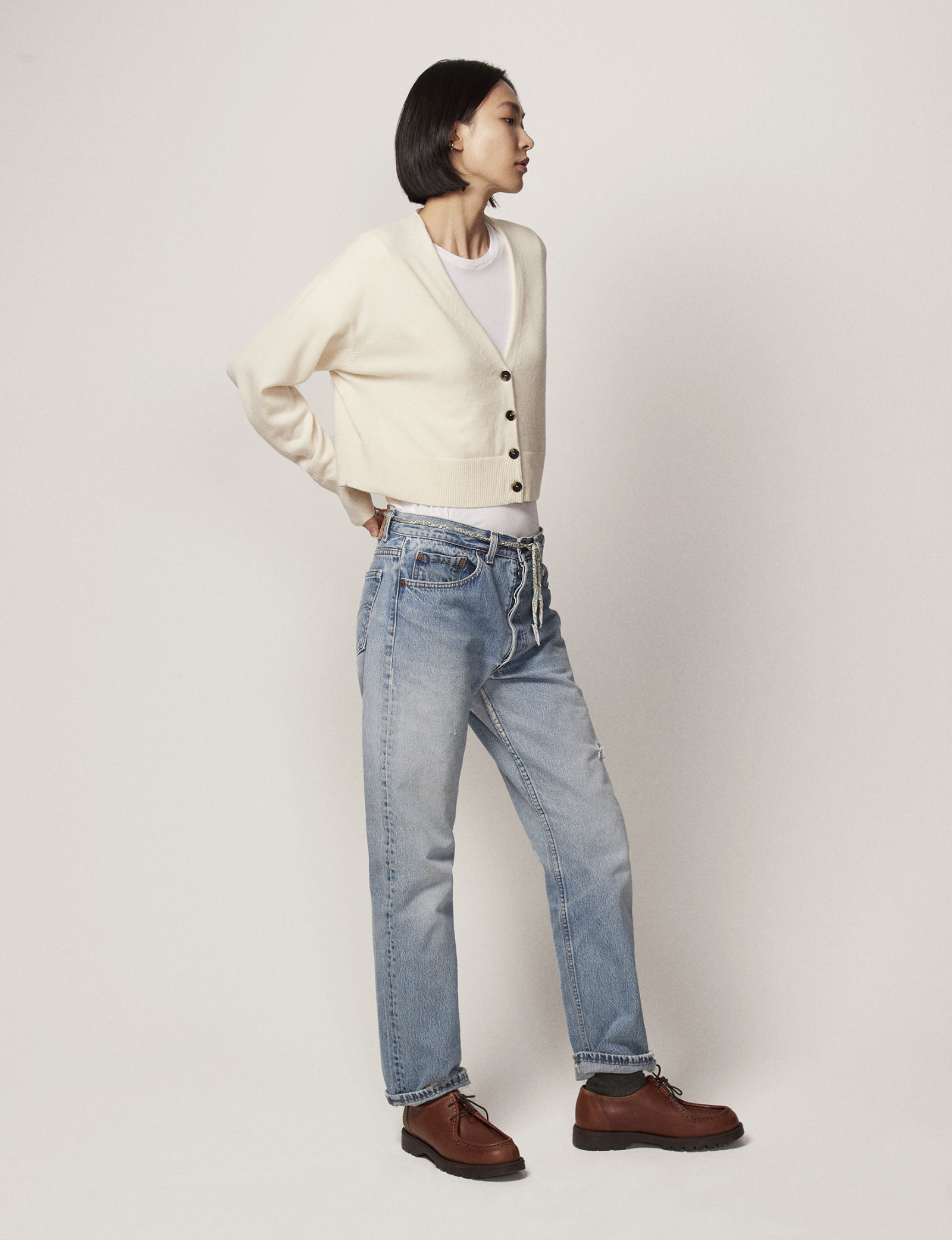 LOOK 10 Cropped Relaxed Cardigan Cream 020 copy