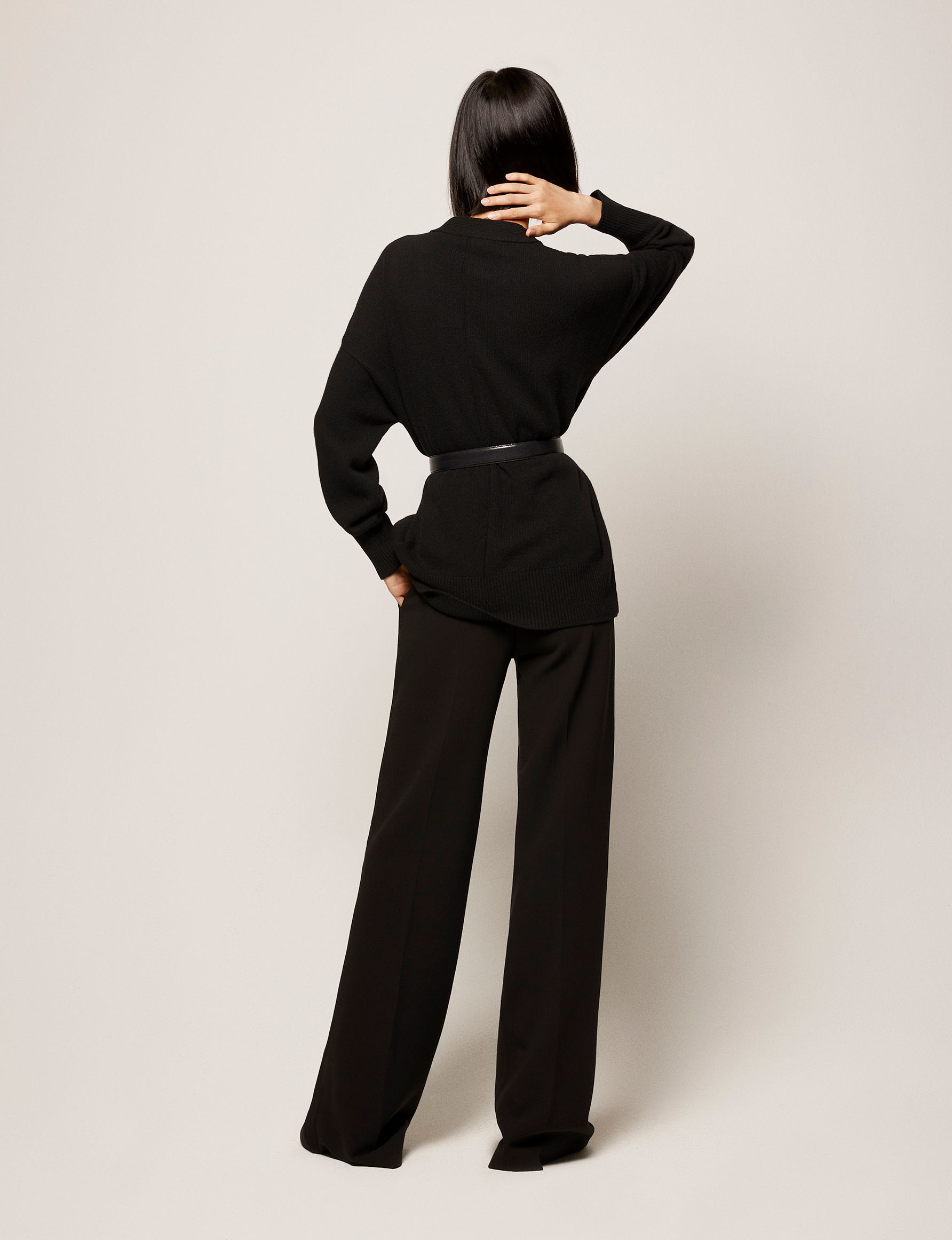 Shot 12 Oversized Cardigan Black 053 copy