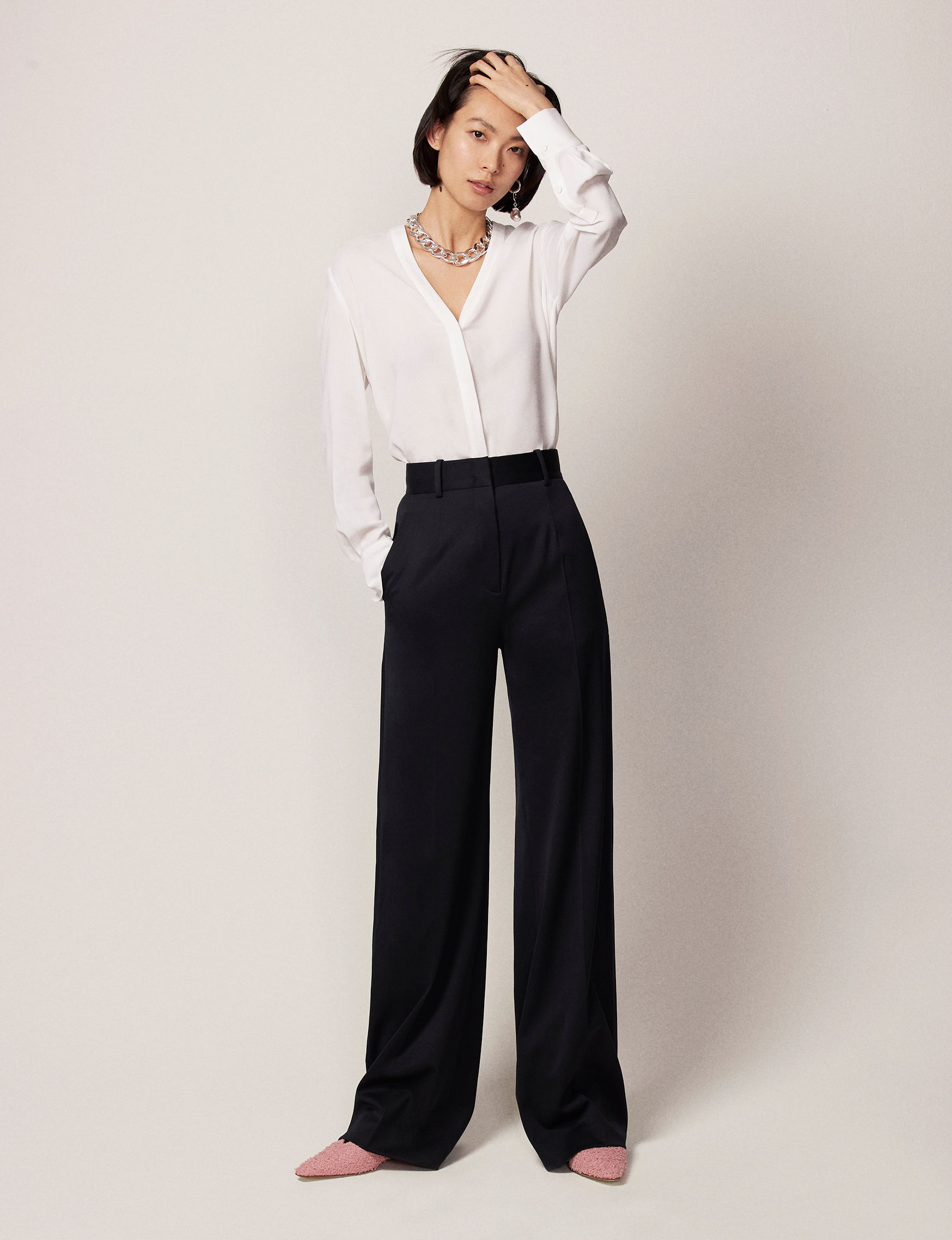 LOOK 14 V-Neck Blouse 023 copy