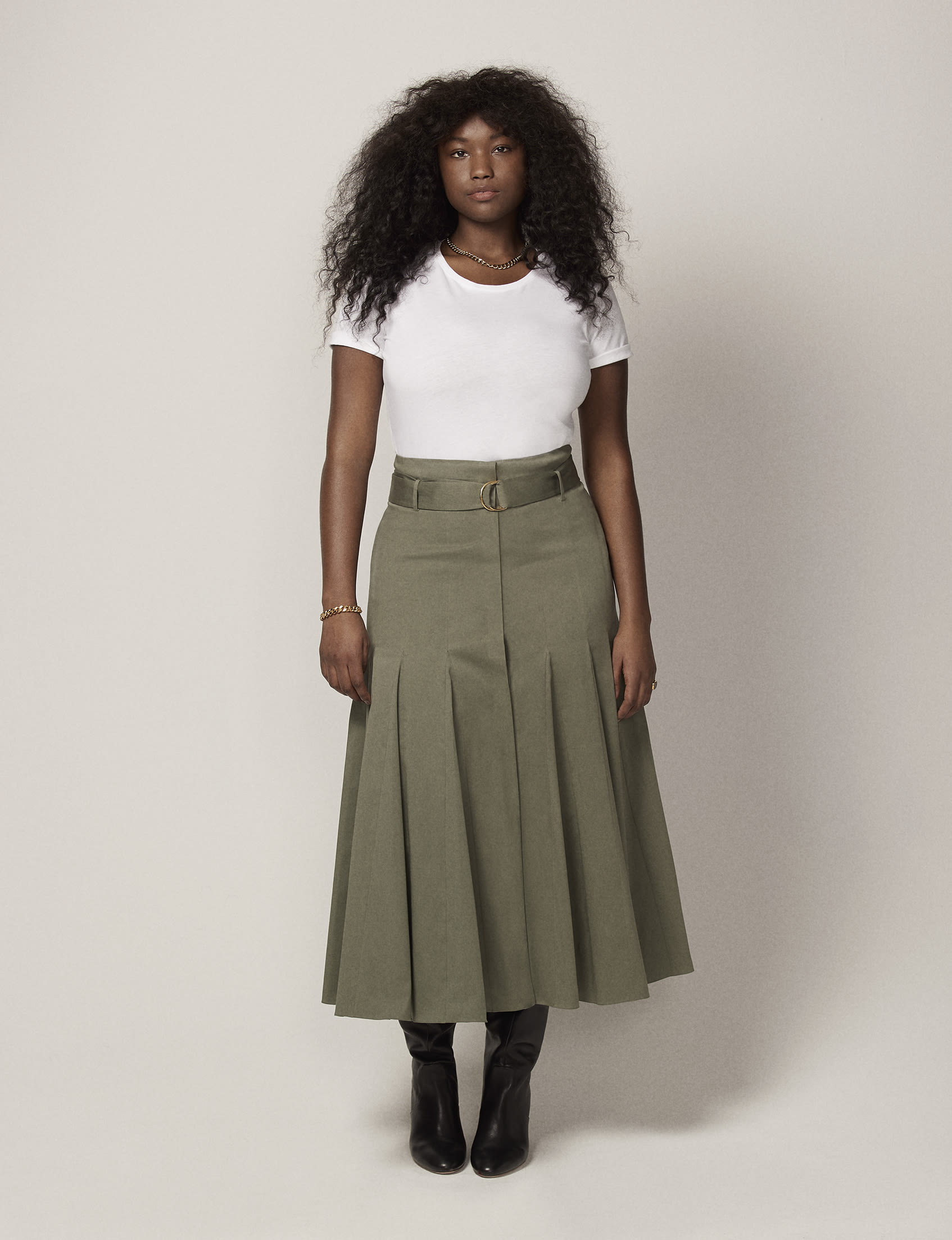 LOOK 22 Seamed Flare Skirt 005 copy