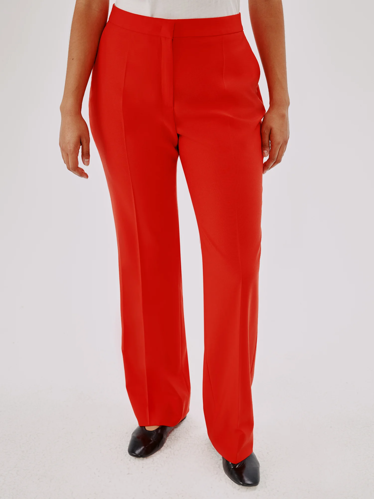 Loose Fitting High Waisted Slacks，Women's Business Casual Work Pants  Trousers，Stylish and Comfortable (Color : Apricot, Size : Small) at   Women's Clothing store
