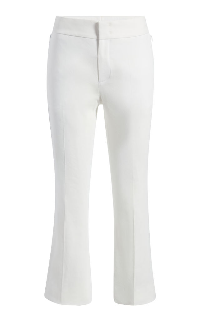 CROP FLARE TROUSER OFF WHITE A223PT021-CA-OFW