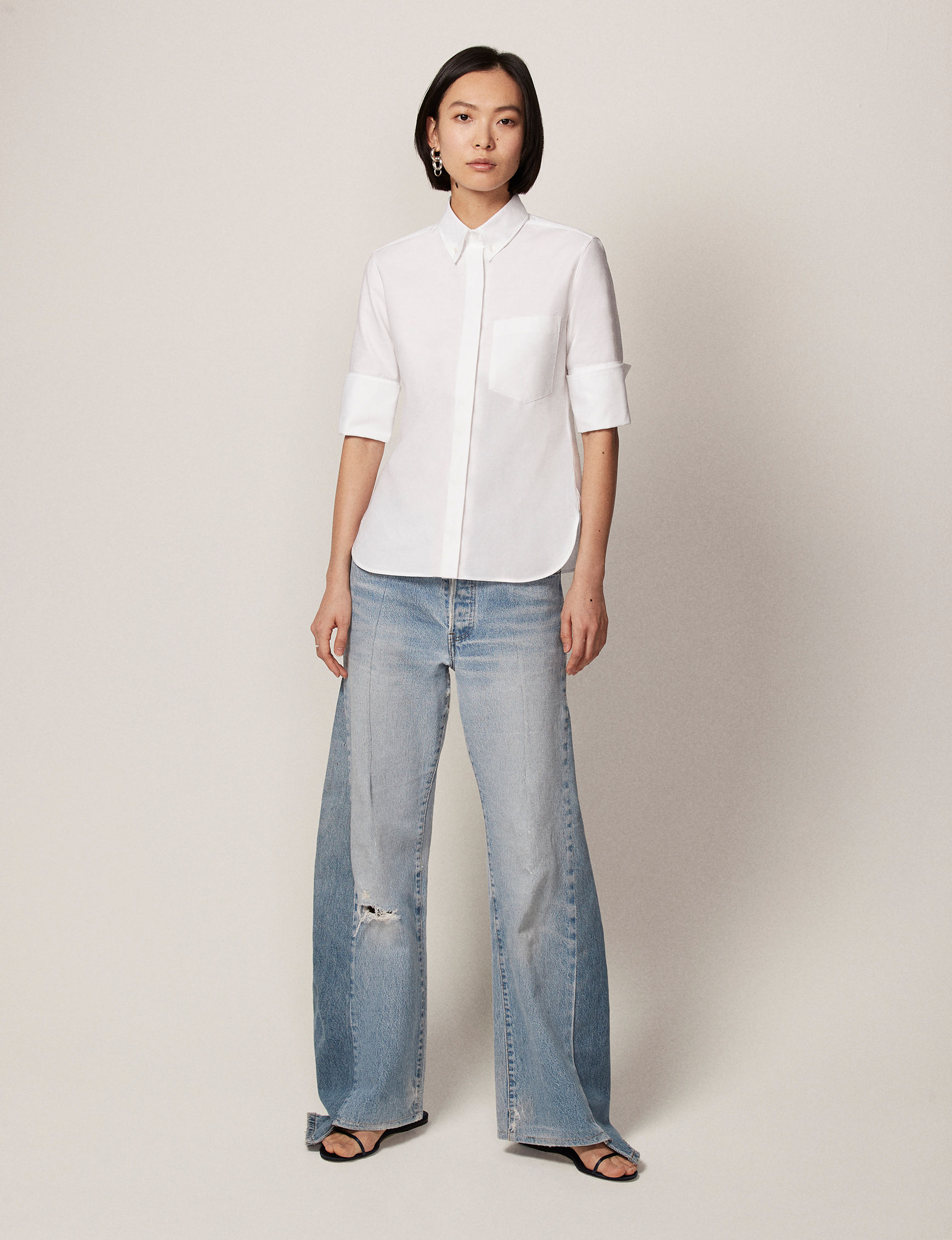LOOK 02 Short Sleeve French Cuff Shirt 009 copy