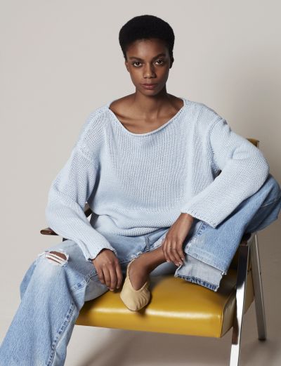 Draped Knit Sweater | Another Tomorrow