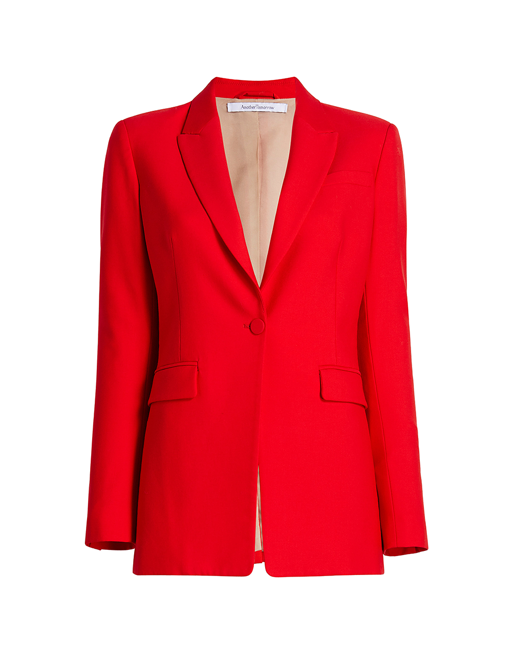 SINGLE BUTTON JACKET RED A019JK001-WV-RED