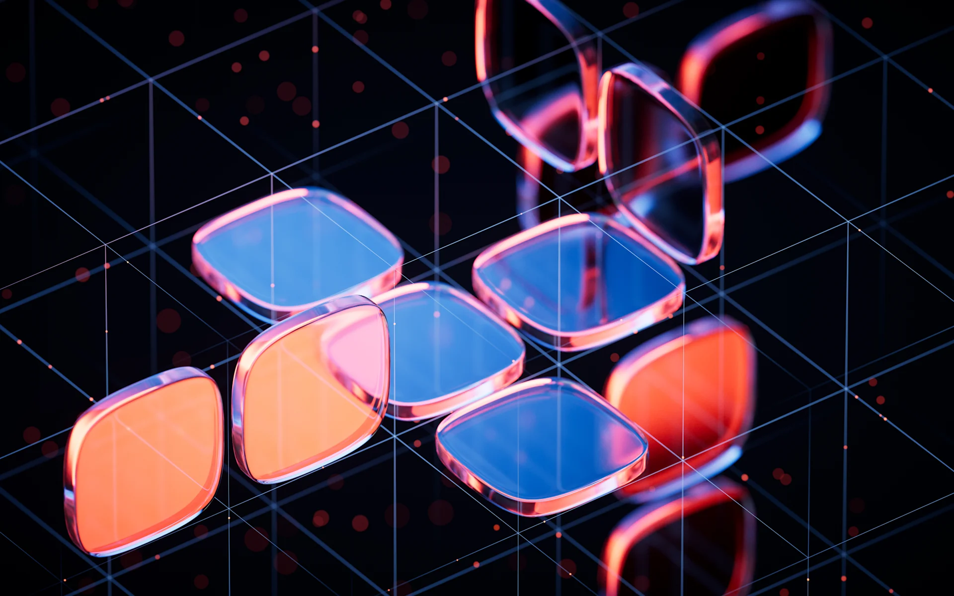 Glass plane gradient abstract