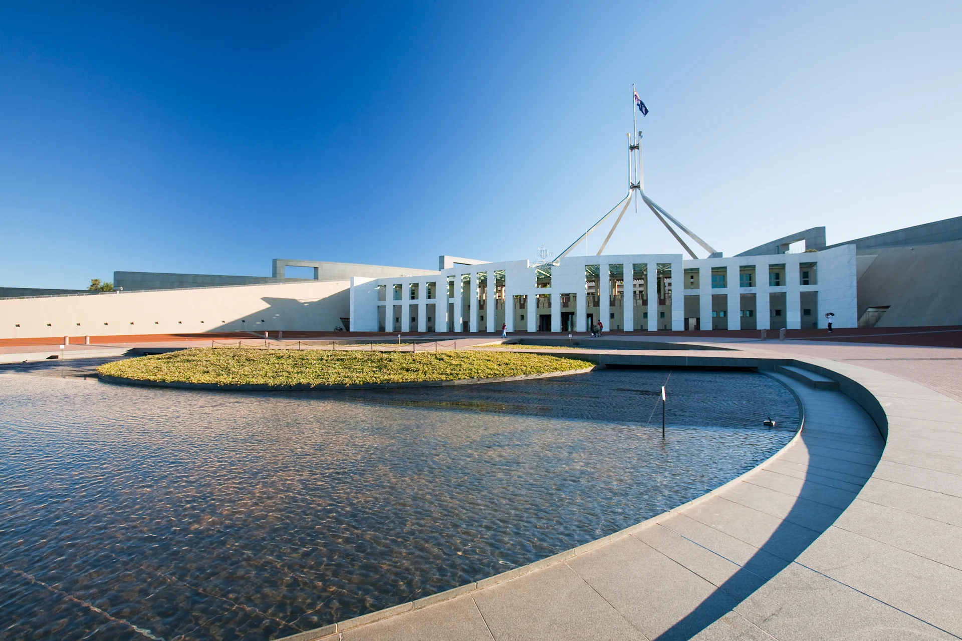 The new Australian parliament building in Canberra, Australia