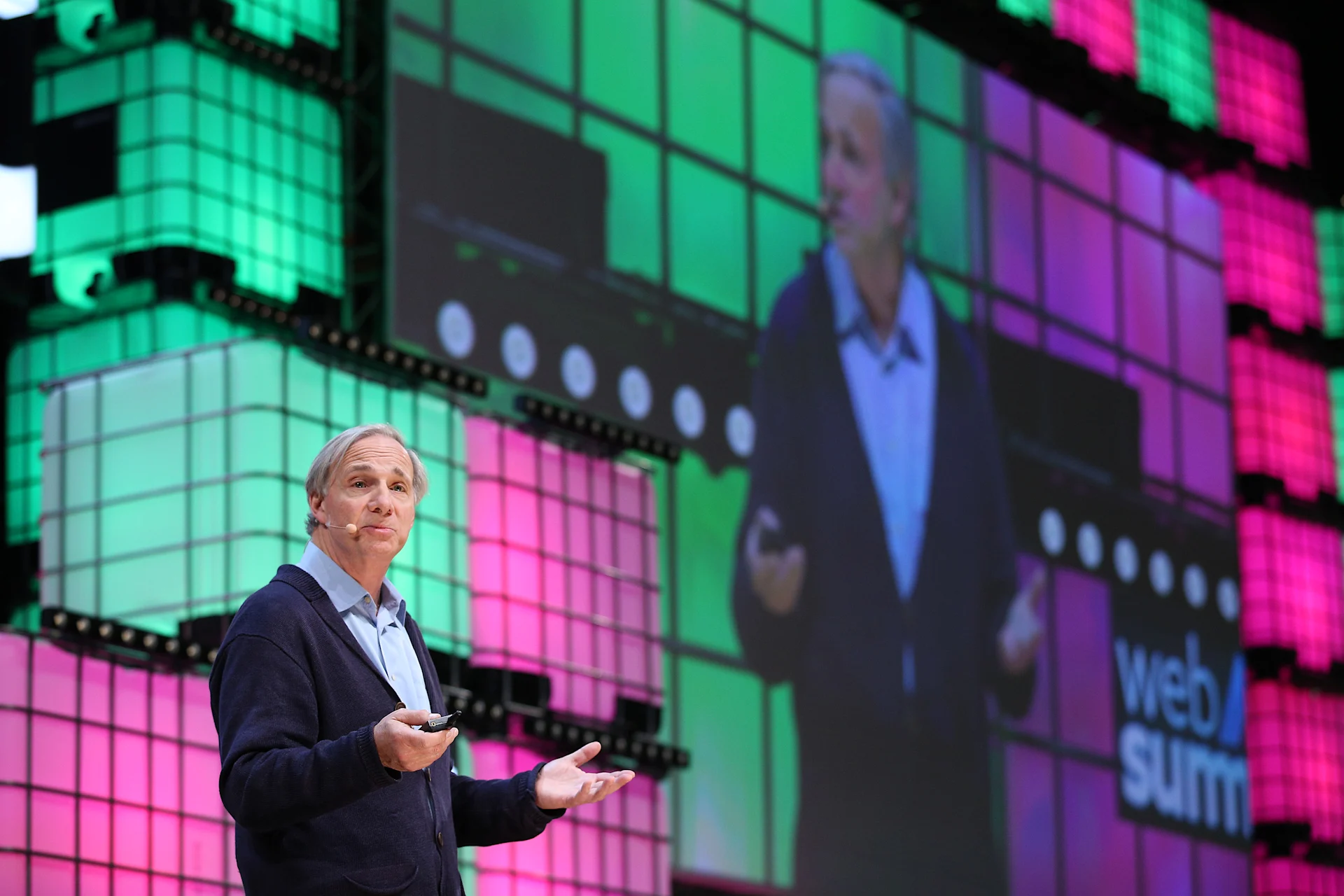 Ray Dalio Presenting On Stage