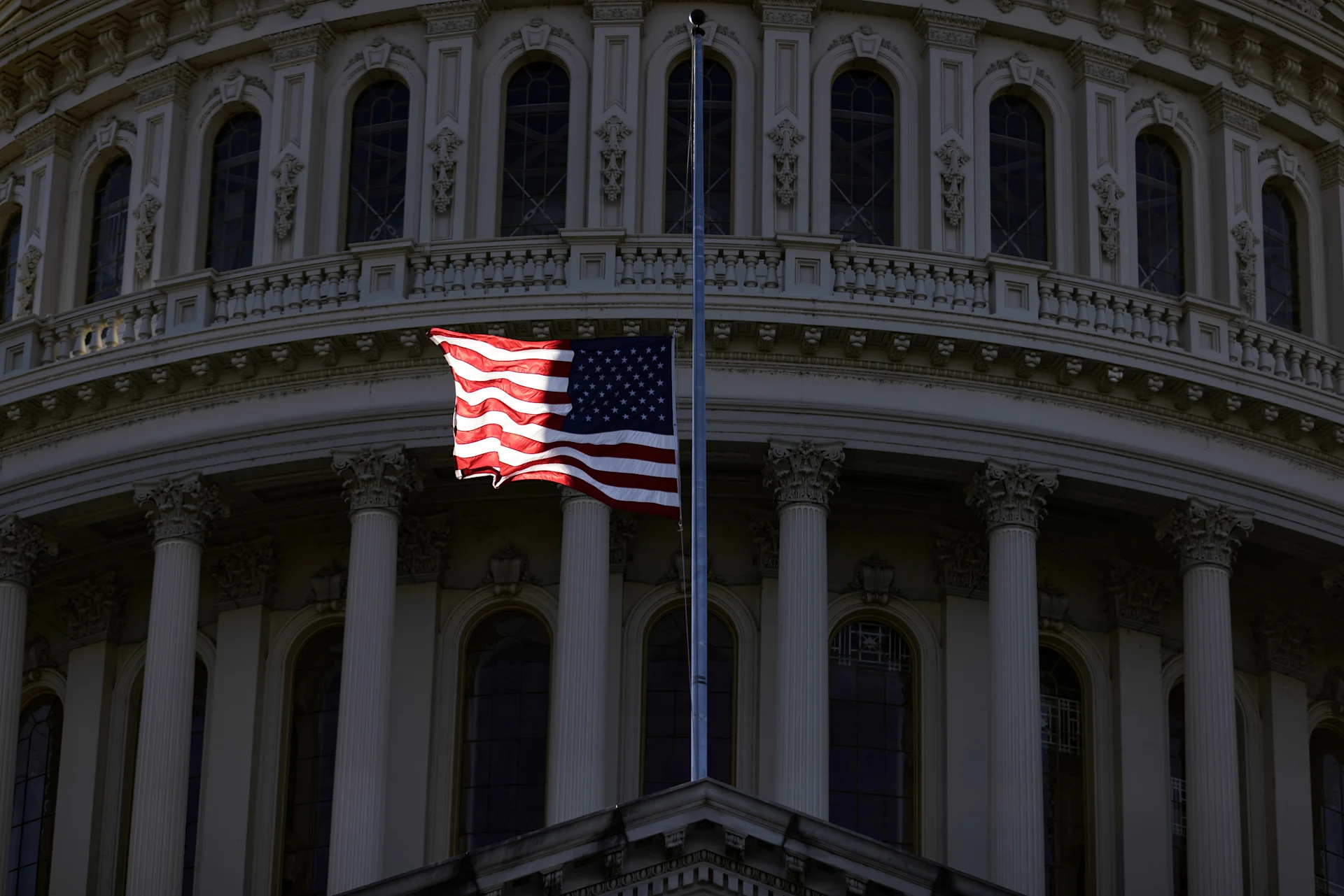 US Flag building