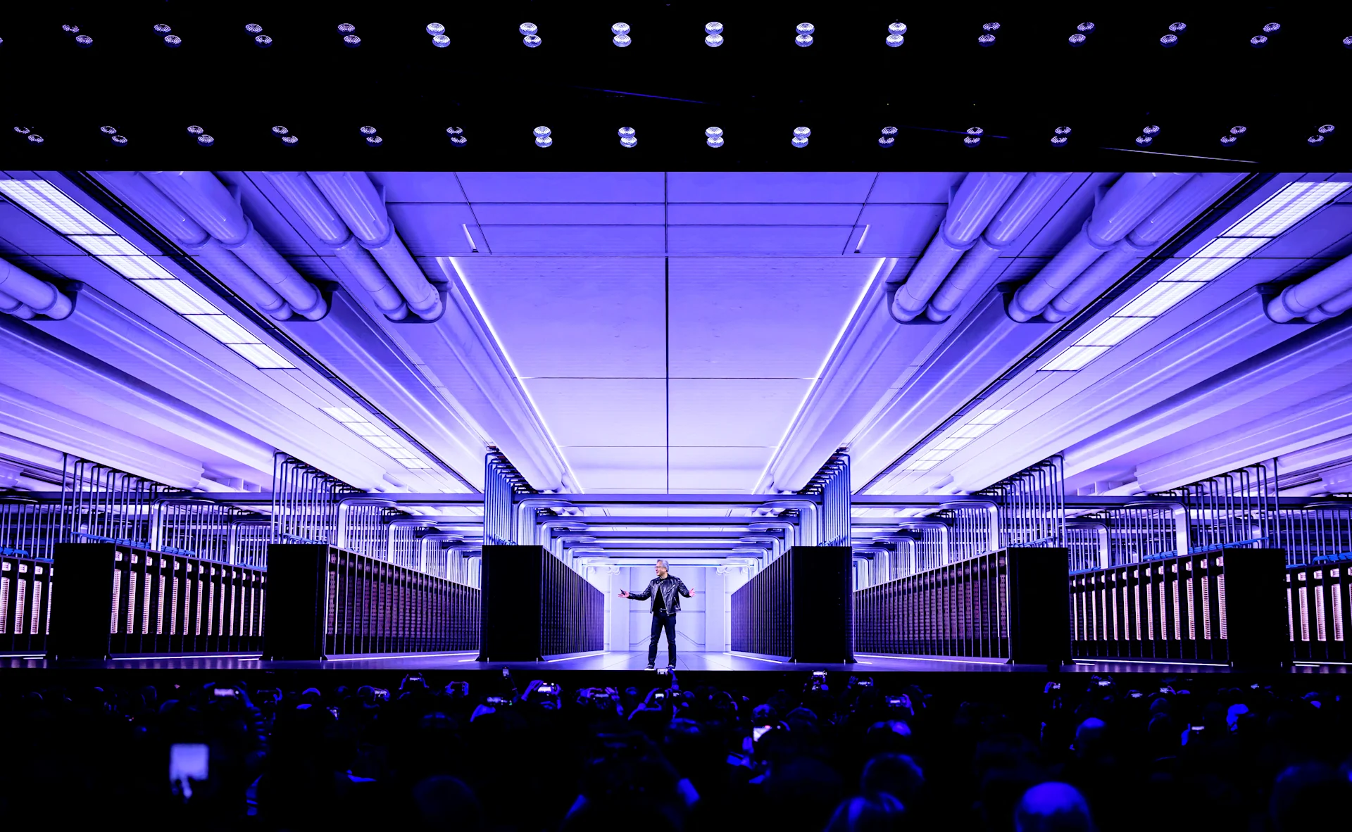  Nvidia CEO Jensen Huang delivers the keynote address at the GTC AI Conference