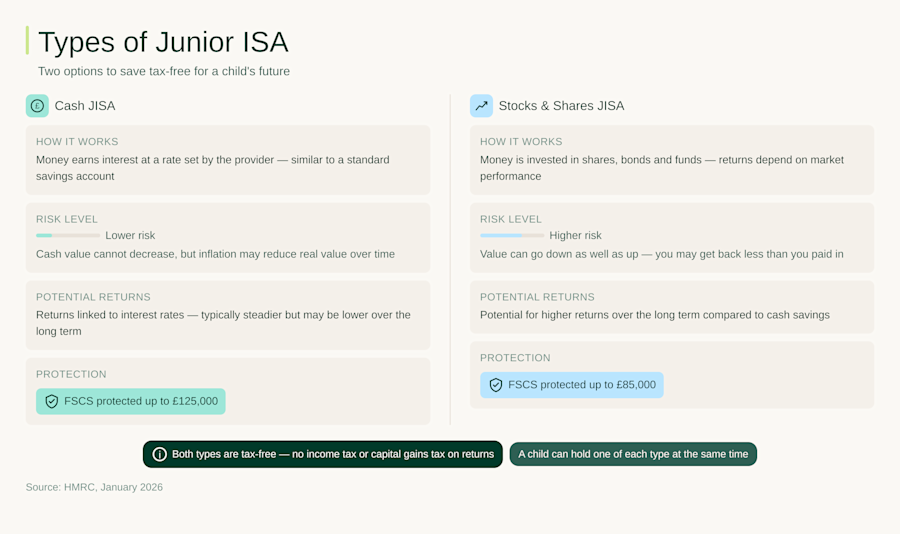 Jisa Guide Cash vs Stocks Junior ISAs