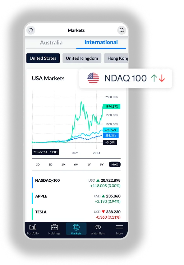 ALPHA ANZ Invest mobile app