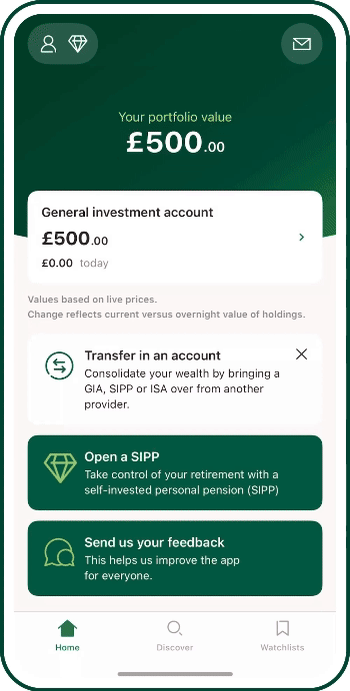 App Walkthrough Regular Deposits